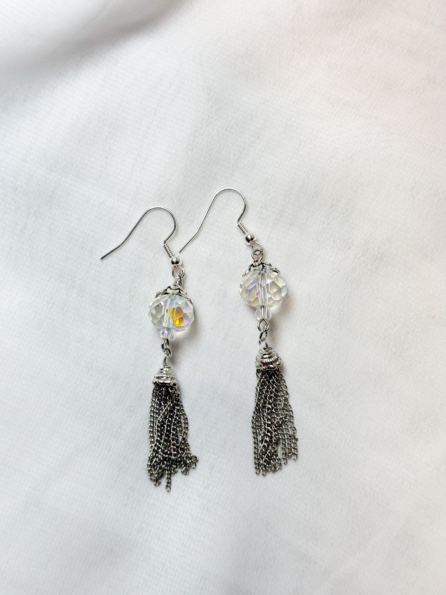 AB Glass Crystal Dangle Earrings