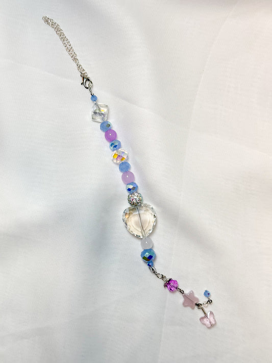 Crystal Heart Car Charm Suncatcher