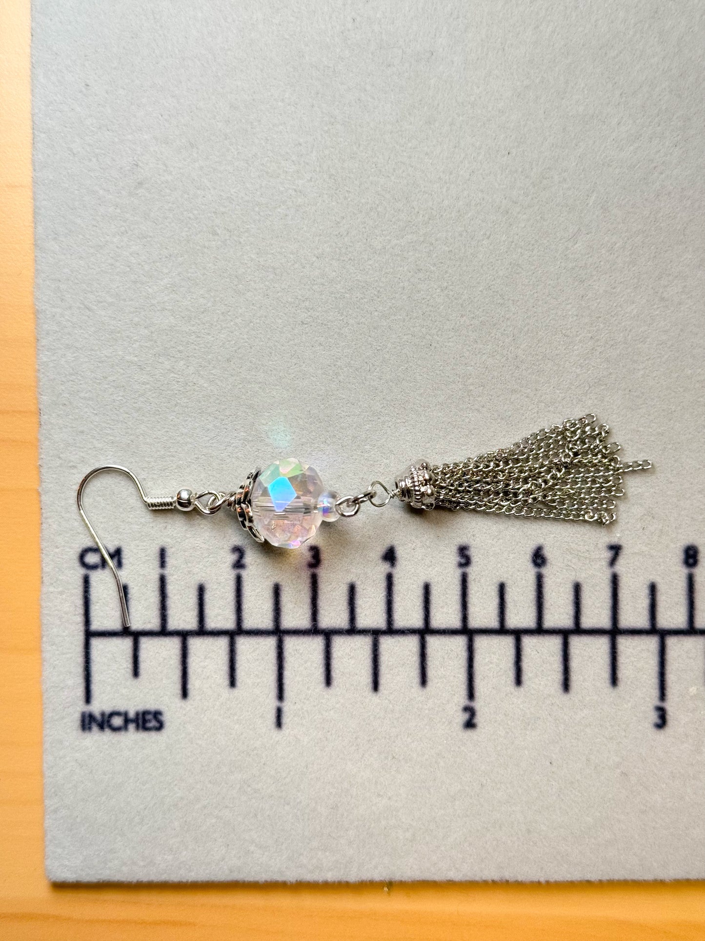 AB Glass Crystal Dangle Earrings