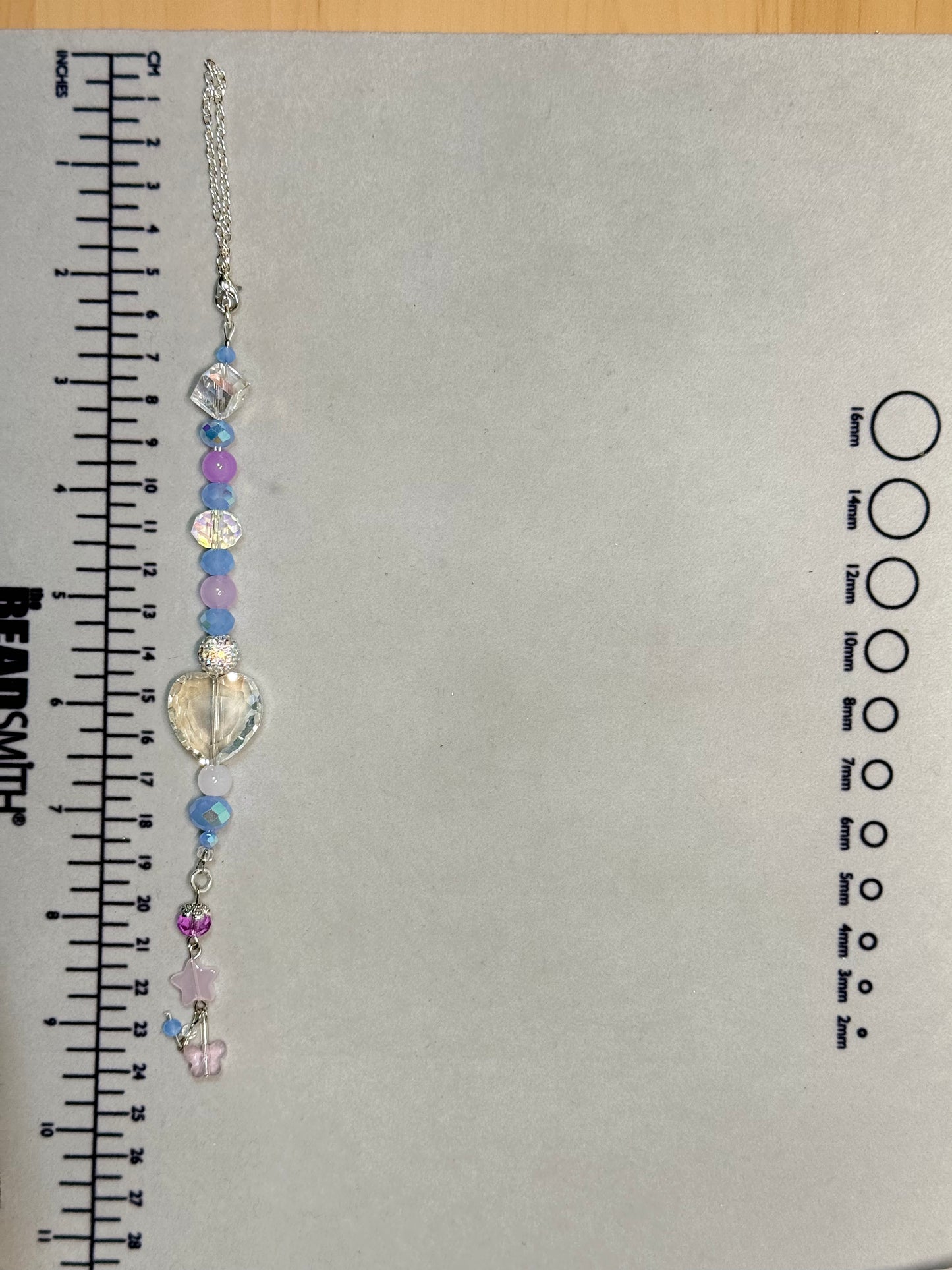 Crystal Heart Car Charm Suncatcher