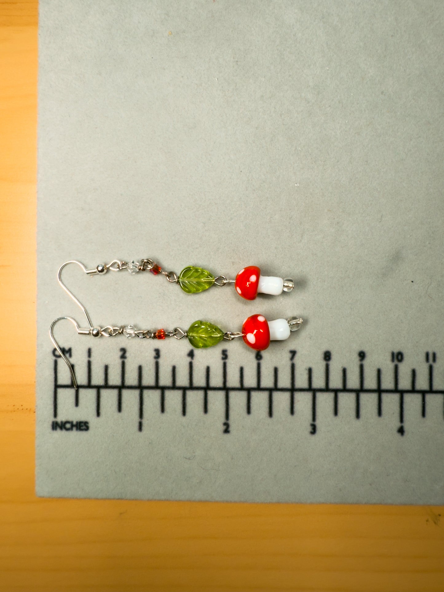 Dainty Mushroom Dangle Earrings
