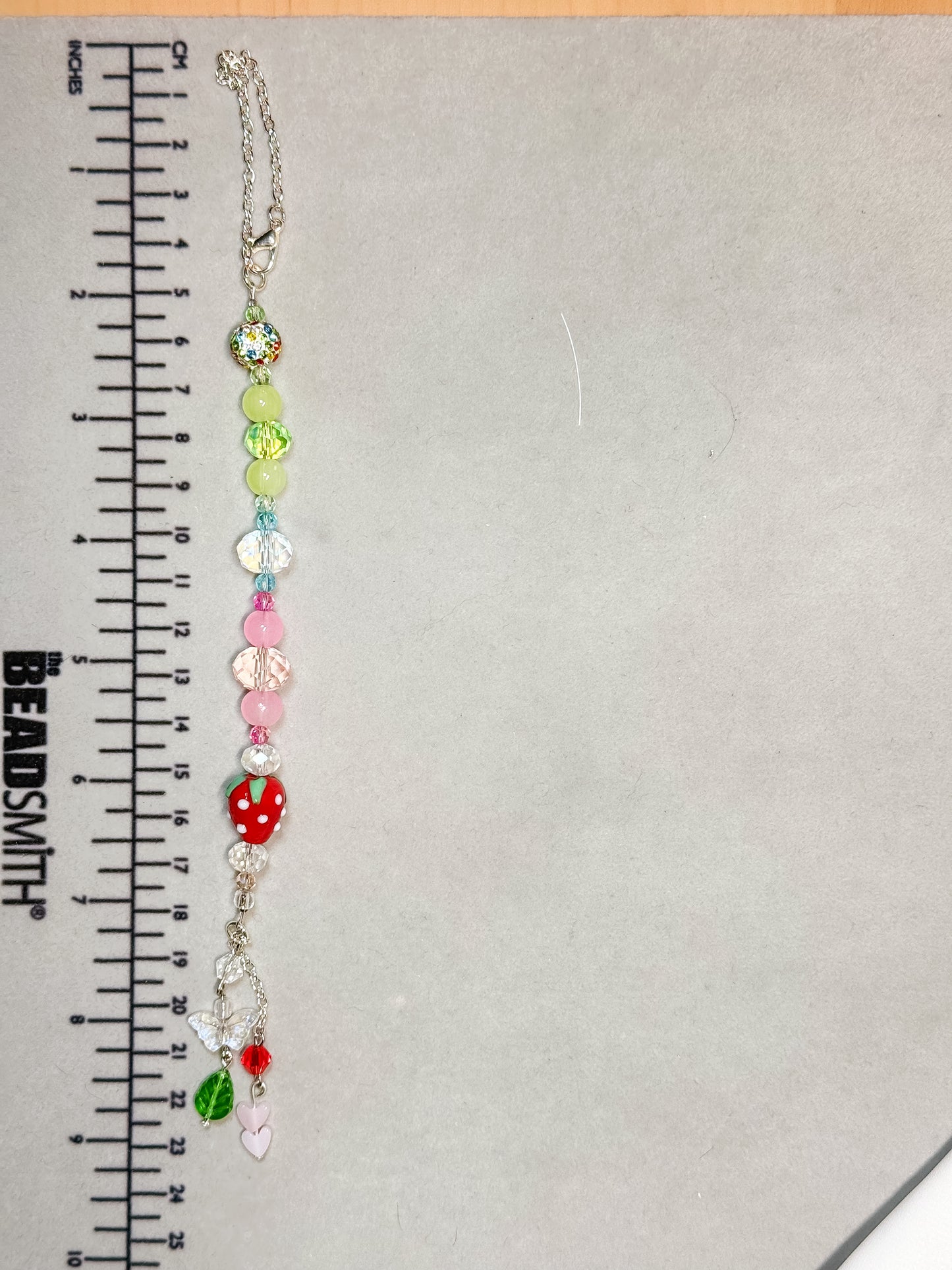 Strawberry Suncatcher Car Charm