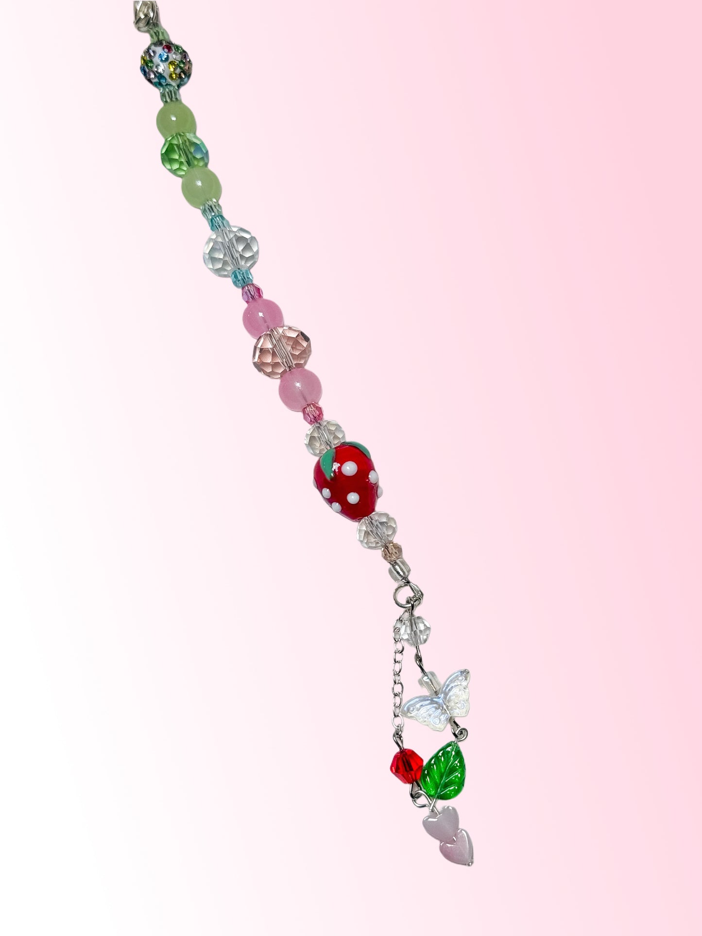 Strawberry Suncatcher Car Charm