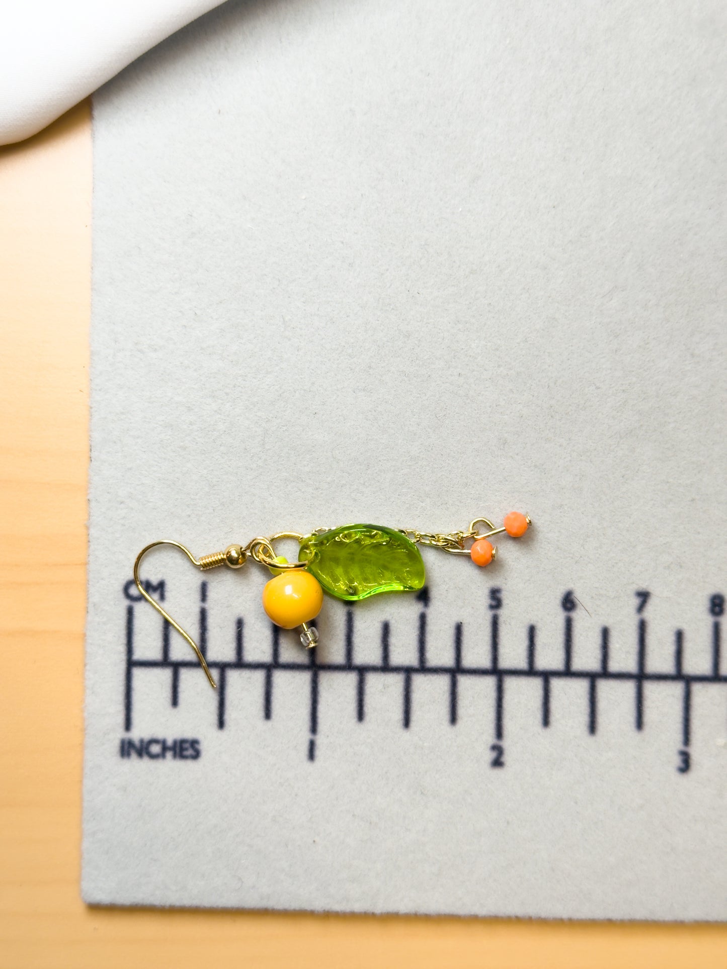 Orange Fruit Dangle Earrings