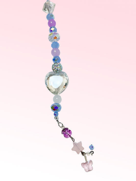 Crystal Heart Car Charm Suncatcher