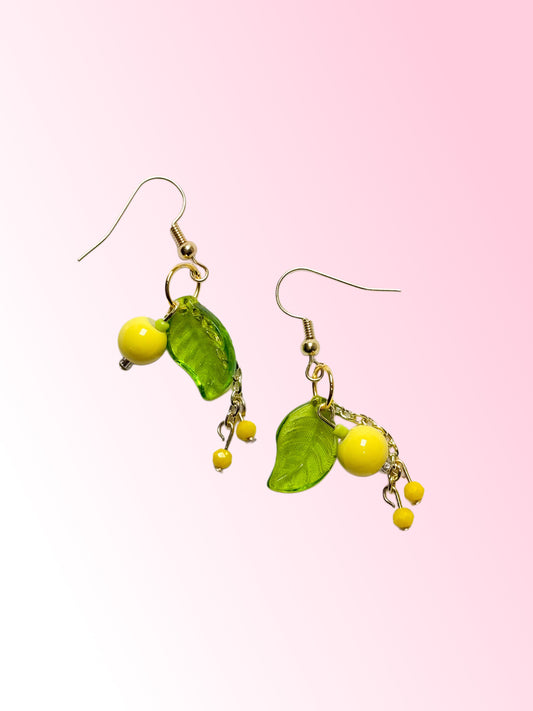 Lemon Dangle Earrings